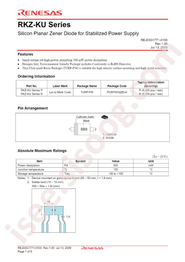 RENESAS RKZ5.1CKU#P6