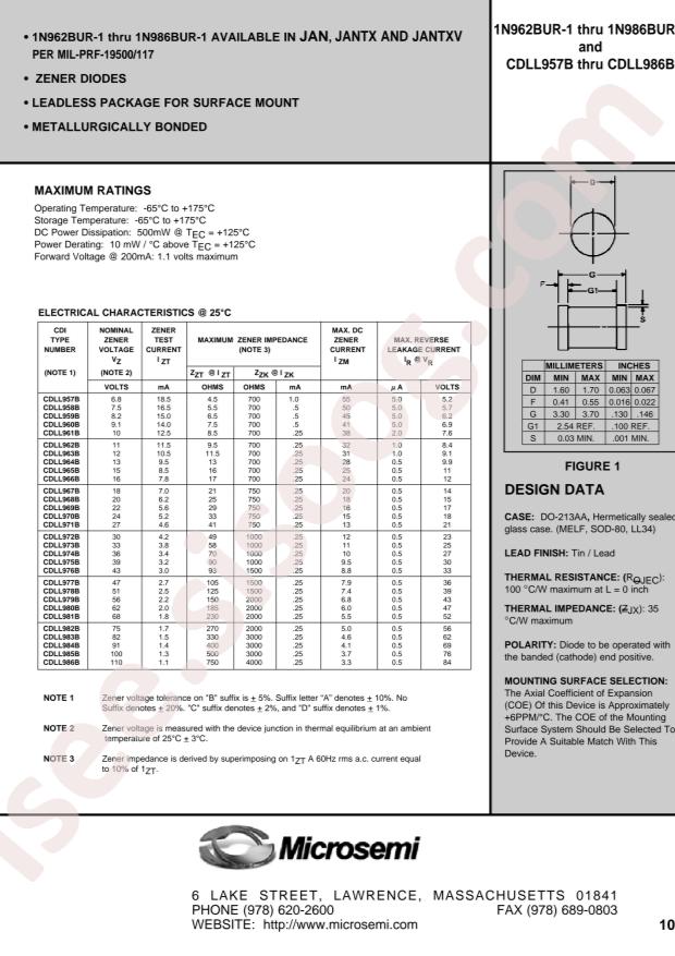 MICROCHIP CDLL965