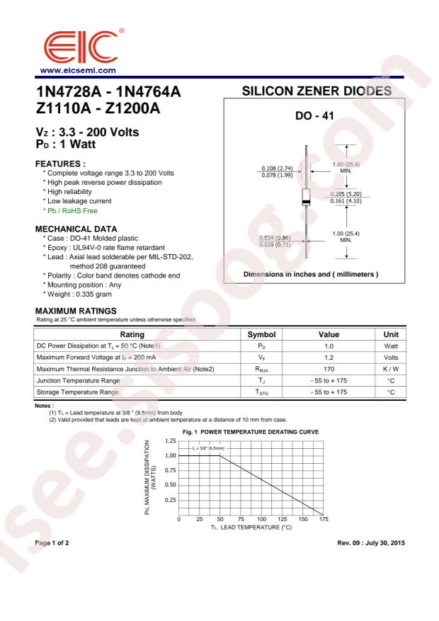 EIC 1N4763A
