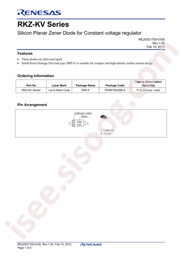 RENESAS RKZ7.5BKU#P6
