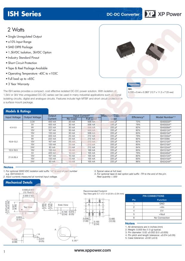 XP Power ISH2412A-H