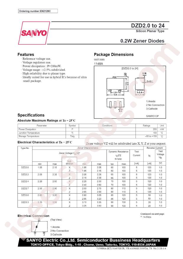 onsemi DZD6.8Y-TA-E