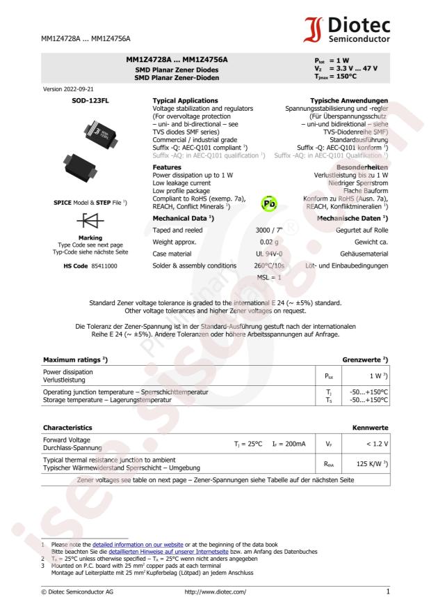 DIOTEC MM1Z4754A