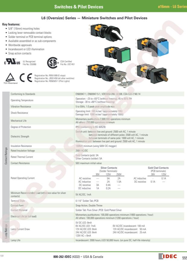 IDEC HA1L-M3C22V-S