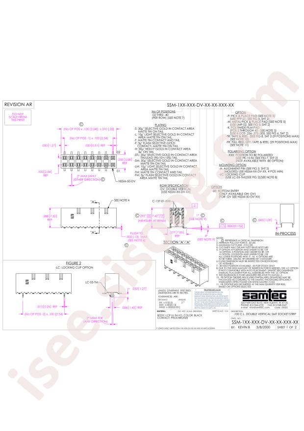 Samtec SSM-107-STL-DV-005