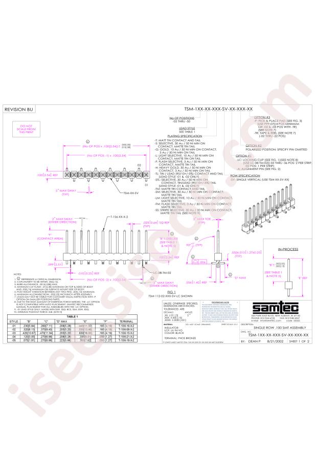Samtec TSM-105-01-L-SV-LC-P-TR