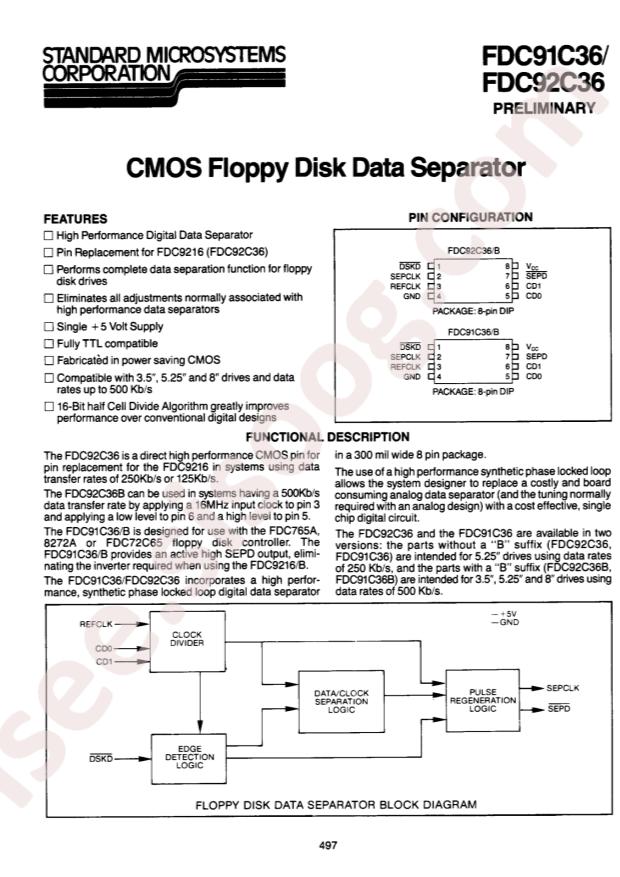 MICROCHIP FDC91C36P