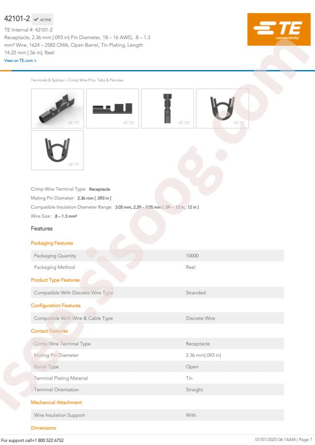 TE Connectivity 42101-2