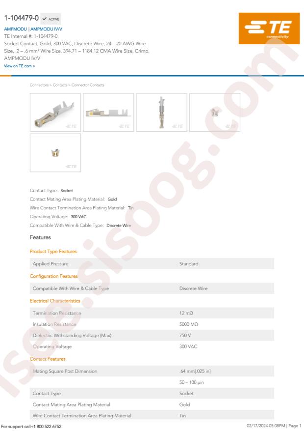 TE Connectivity 1-104479-0