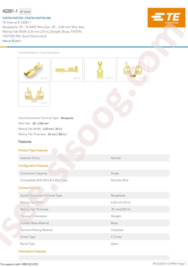 TE Connectivity 42281-1