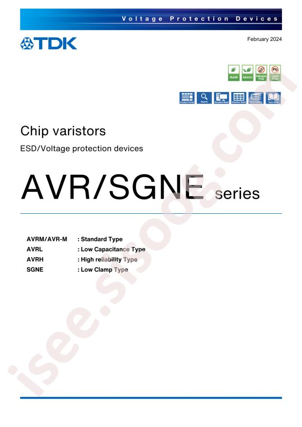 TDK AVRM0603C080MT101N
