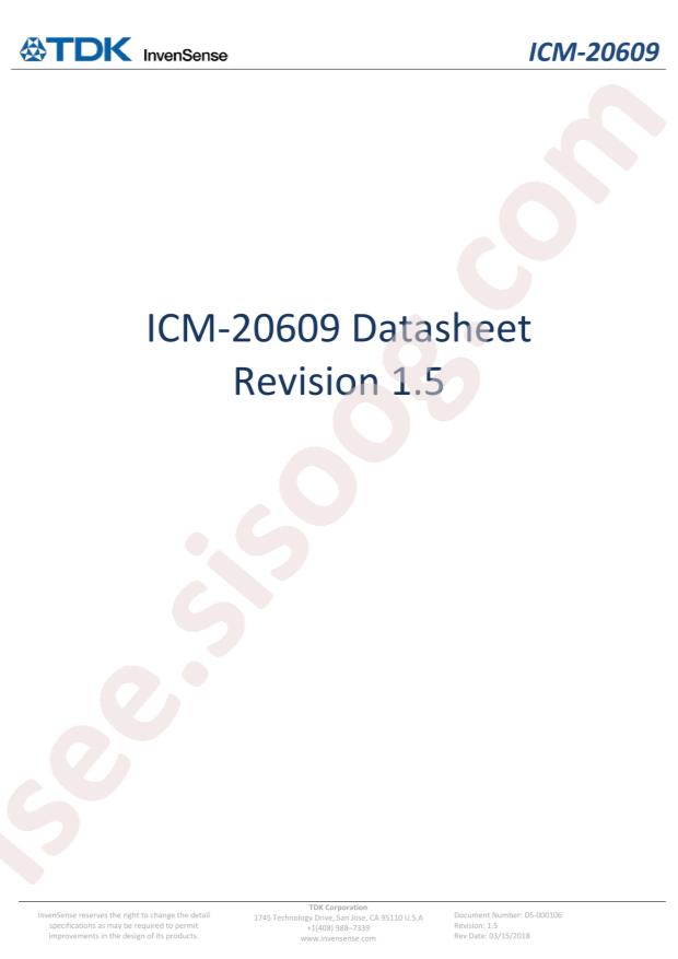 TDK InvenSense ICM-20609