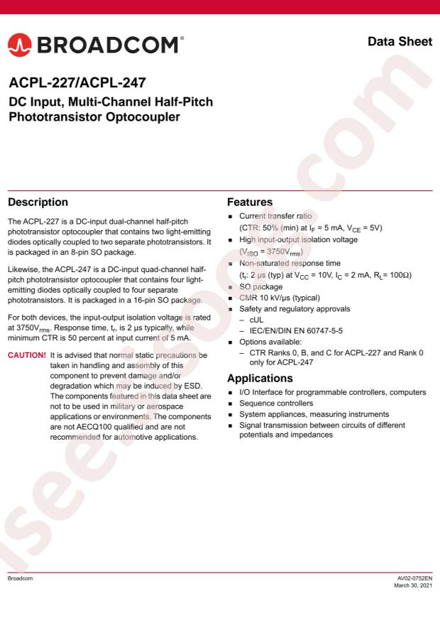 Broadcom ACPL-227-56CE