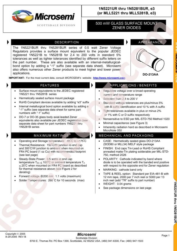 MICROCHIP CDLL5273D