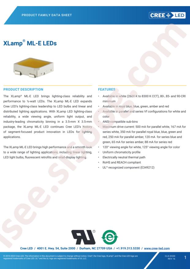 CREE LED MLEAWT-A1-0000-0001A9
