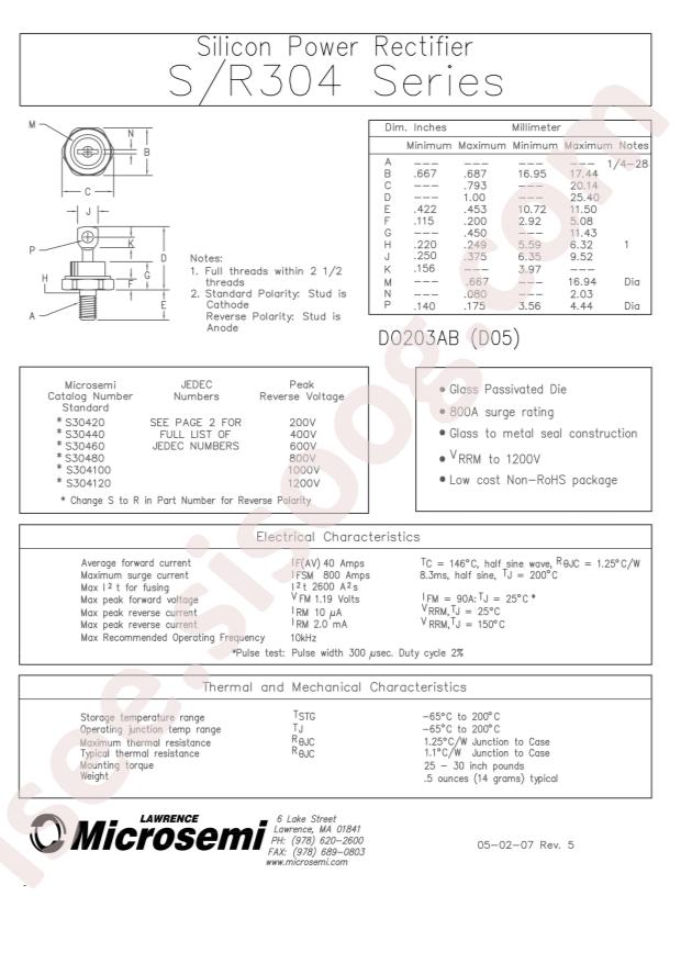 MICROCHIP 1N2157