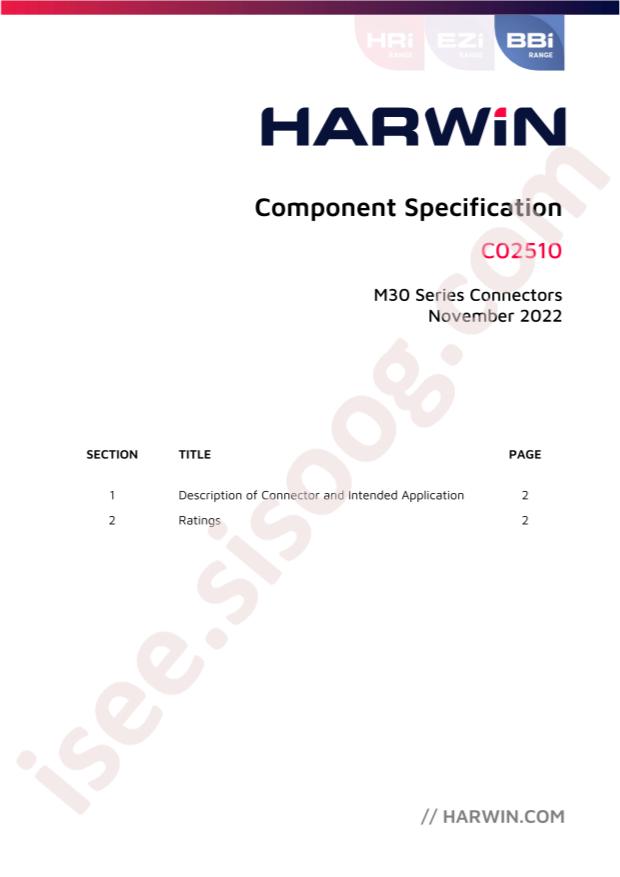 Harwin M30-6101046