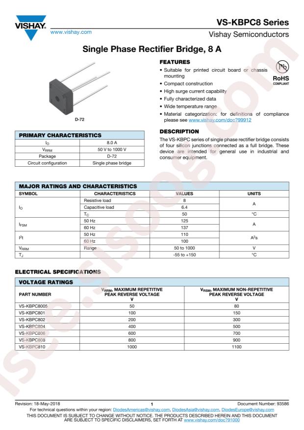 VISHAY VS-KBPC810