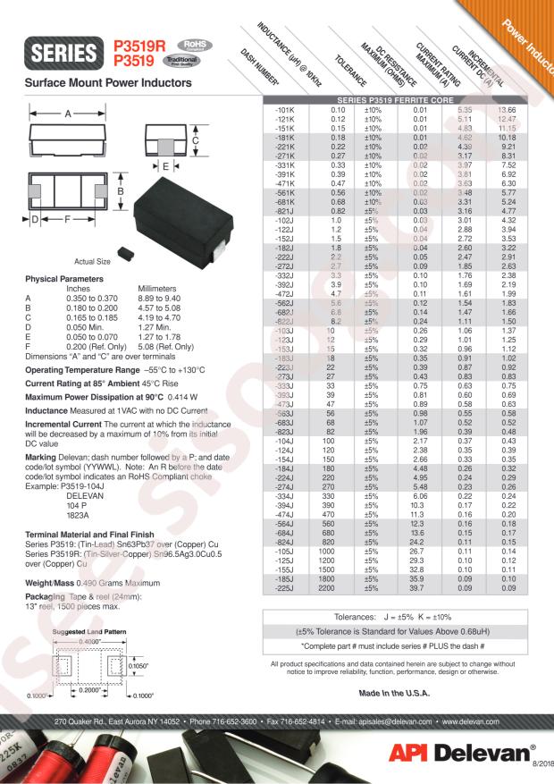 API Delevan P3519-104K