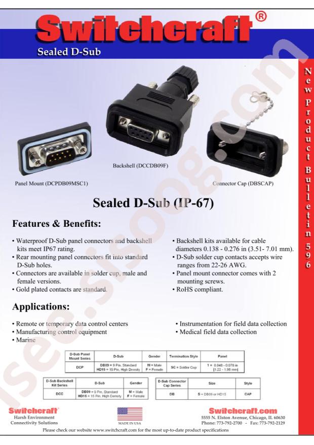 Switchcraft DCPHD15FSC1
