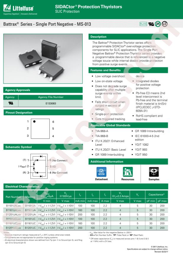 Littelfuse B1161UCLTP