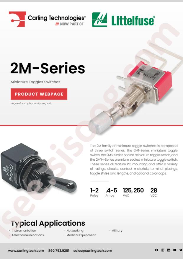 Carling Technologies 2M1-HDW22