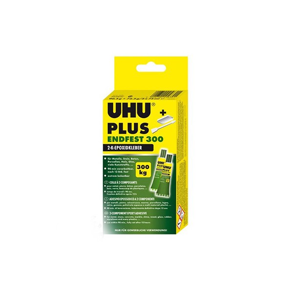 چسب دوقلو صنعتی 300 کیلوگرمی اوهو UHU Plus Endfest 300 163g