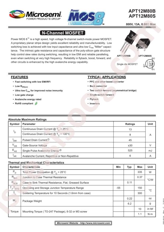 MICROCHIP APT8020JLL