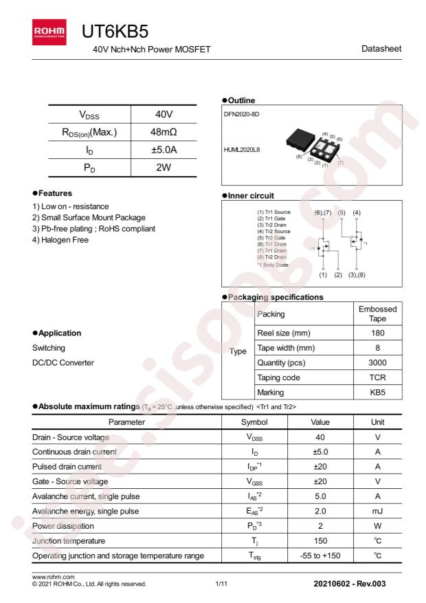ROHM UT6KB5TCR