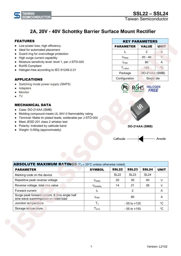 Taiwan Semiconductor SSL22H
