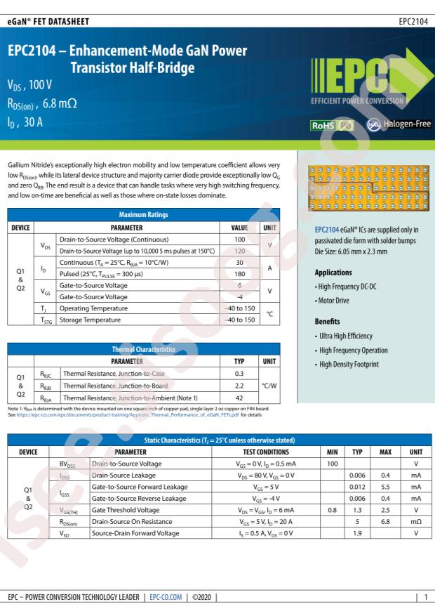EPC EPC2104