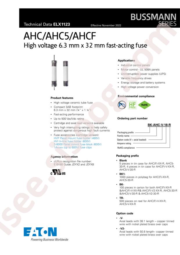 EATON BK/AHC-30-R