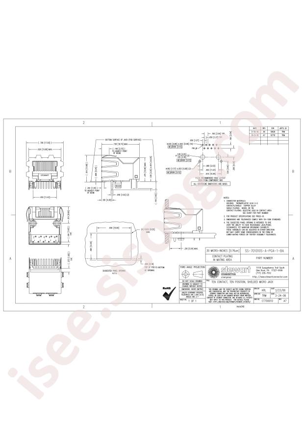 Bel Fuse SS-701010S-A-PG4-1-BA