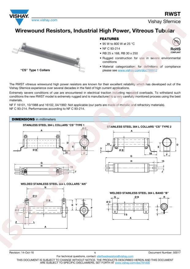VISHAY RWST30250C1500JB00