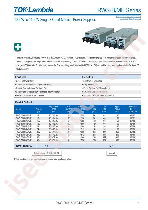 TDK RWS1500B-36/FO