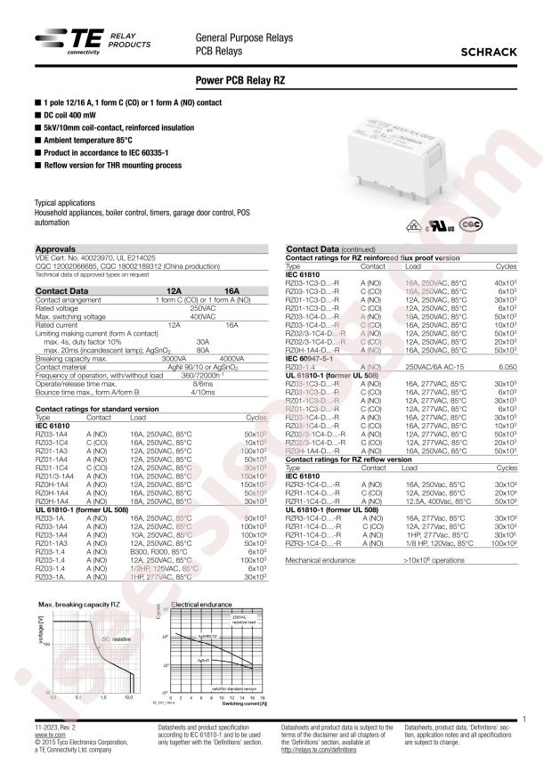 TE Connectivity RZ03-1C4-D005