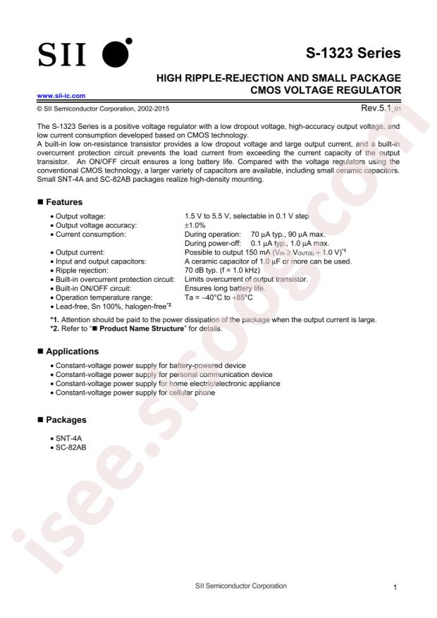 ABLIC S-1323B33NB-N8STFG