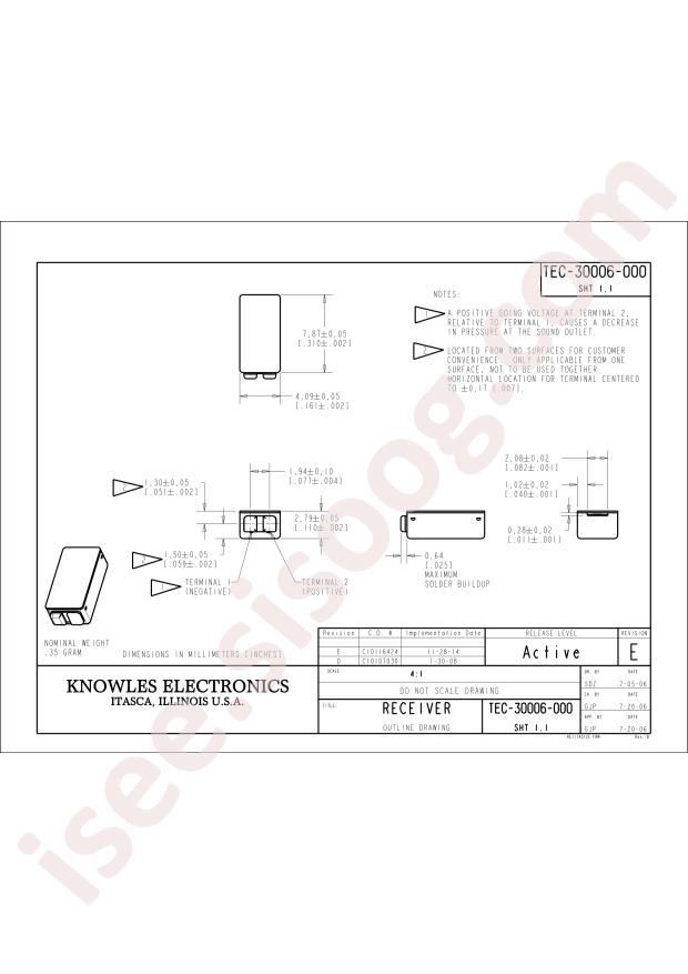 Knowles 8101-254098