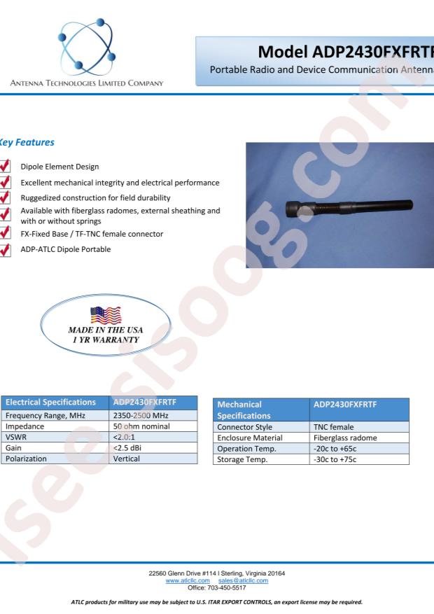 ANTENNA SPECIALISTS ADP2430FXFRTF