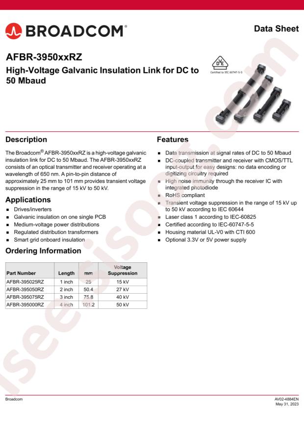 Broadcom AFBR-395025RZ