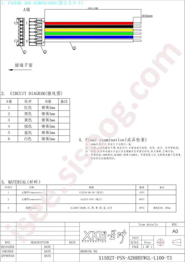 XKB Connection X1502T-PSN-A28RBYWGL-L100-T3