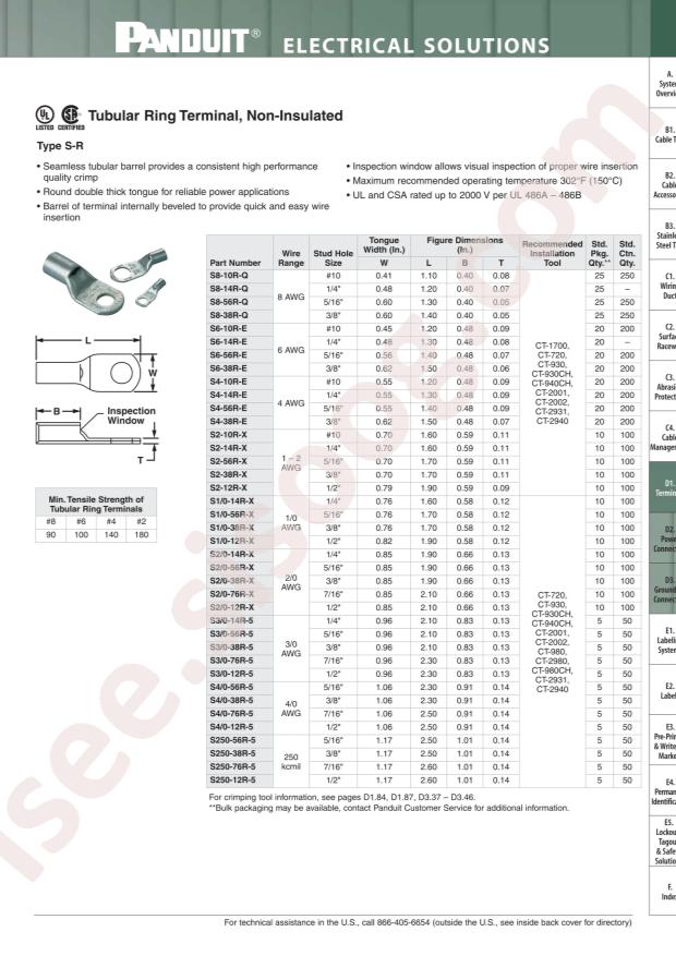 Panduit S3/0-56R-5