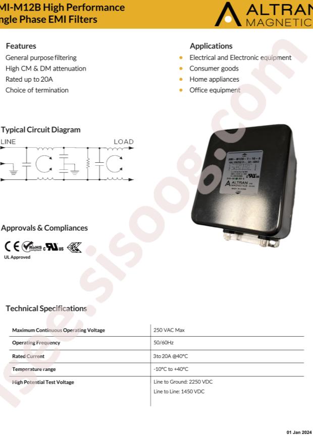 Altran Magnetics, LLC AMI-M12B-3-12-B