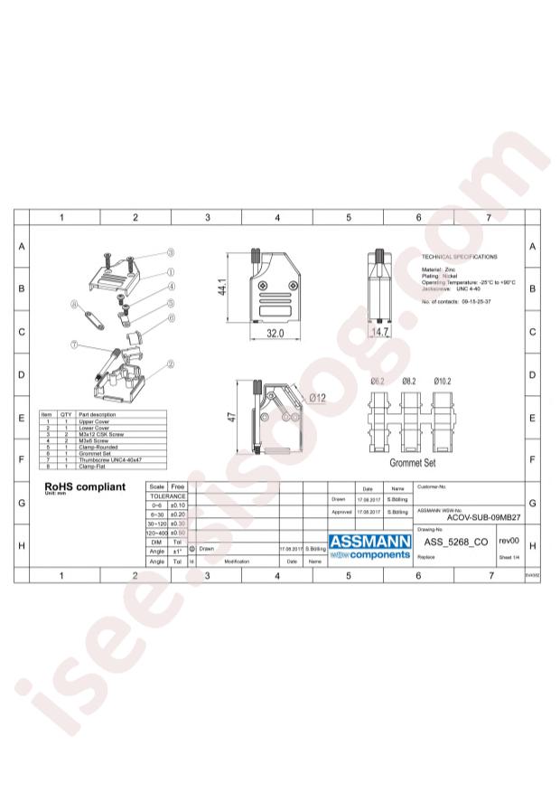 Assmann WSW Components ACOV-SUB-15MB27