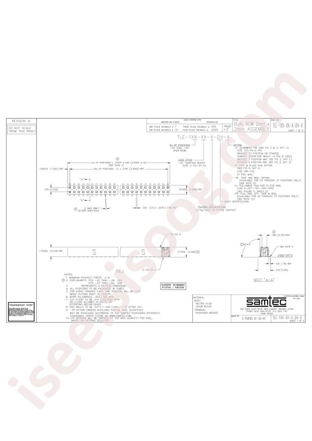 Samtec TLE-105-01-G-DV-A-P