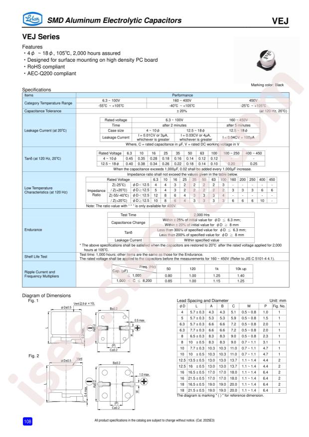 Lelon VEJ101M2ATR-1313
