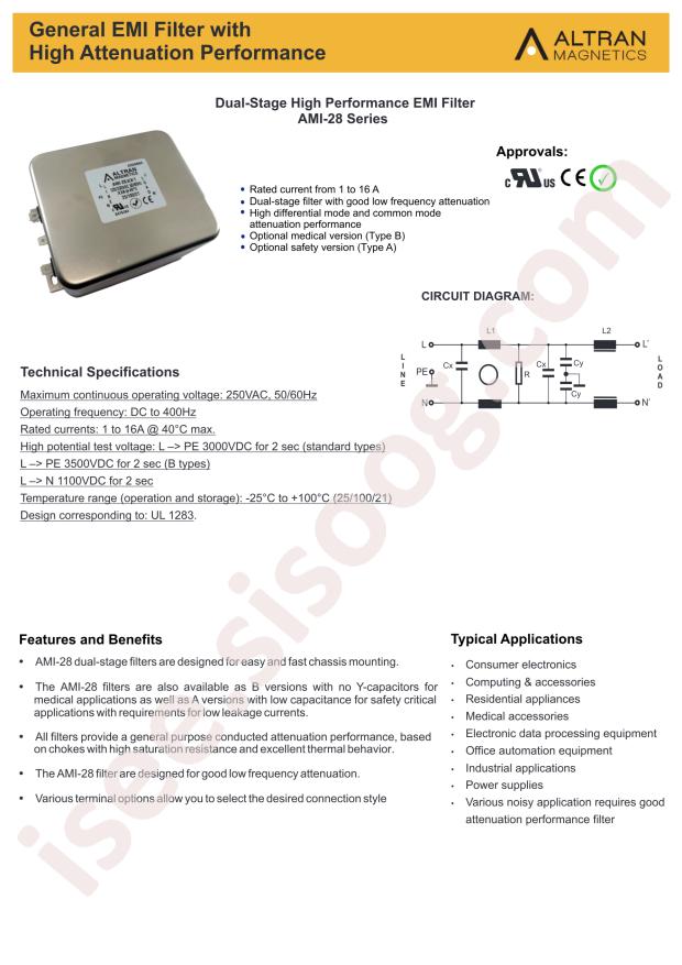 Altran Magnetics, LLC AMI-28B-3-3