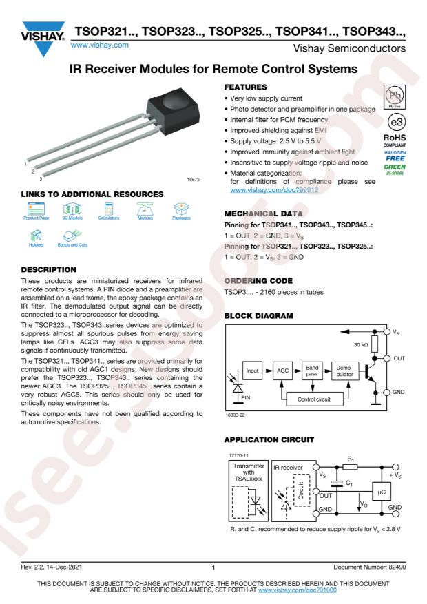 VISHAY TSOP32340