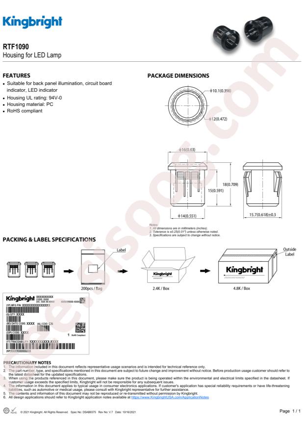 Kingbright RTF1090
