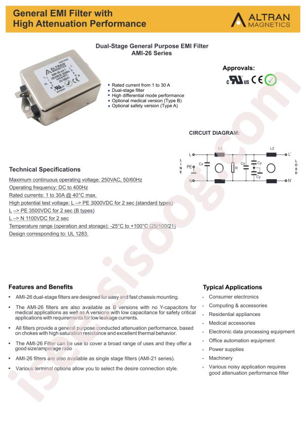 Altran Magnetics, LLC AMI-26A-30-6